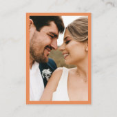 Gegevens over het Oranje huwelijk met Retro Daisy  Informatiekaartje (Achterkant)