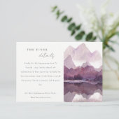 Gegevens over het Paarse Waterverf-gebergte bij he Informatiekaartje (Staand voorkant)