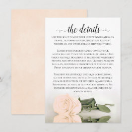 Gegevens over het predicaat Romantic Roos Informatiekaartje