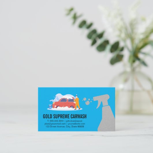 Gegevens over het programma Auto Wash | Automatisc Visitekaartje (Staand voorkant)