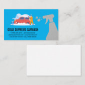 Gegevens over het programma Auto Wash | Automatisc Visitekaartje (Voorkant / Achterkant)