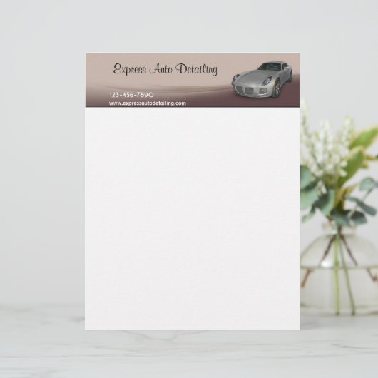 Gegevens over het programma Auto Wash Briefhoofd Sjabloon (Staand voorkant)