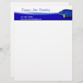 Gegevens over het programma Auto Wash Briefhoofd Sjabloon (Voorkant / Achterkant)