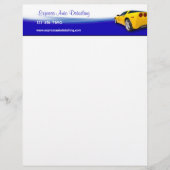 Gegevens over het programma Auto Wash Gepersonaliseerd Briefhoofd (Voorkant)