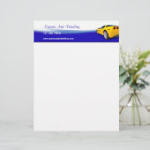 Gegevens over het programma Auto Wash Gepersonaliseerd Briefhoofd (Staand voorkant)