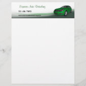 Gegevens over het programma Auto Wash Persoonlijk Briefhoofd (Voorkant)