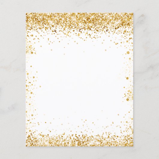 Gegevens over het programma voor het witte glitter (Achterkant)