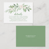 Gegevens over het Roos van de bruinbruidende Water Informatiekaartje (Voorkant / Achterkant)