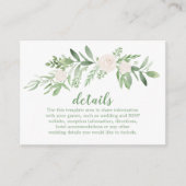 Gegevens over het Roos van de bruinbruidende Water Informatiekaartje (Voorkant)