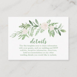 Gegevens over het Roos van de bruinbruidende Water Informatiekaartje