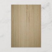 Gegevens over het Rustic Rustic Roses Wedding Informatiekaartje (Achterkant)