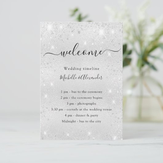 Gegevens over het Silver Glitter-programma voor de Informatiekaartje (Staand voorkant)