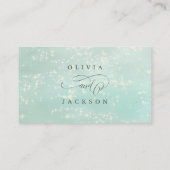 Gegevens over het strand op mousserende oceaan plaatskaartje (Achterkant)