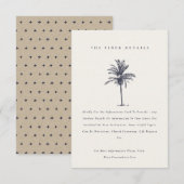 Gegevens over het tropisch palmbomenmarineschip Kr Informatiekaartje (Voorkant / Achterkant)