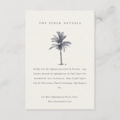 Gegevens over het tropisch palmbomenmarineschip Kr Informatiekaartje (Voorkant)