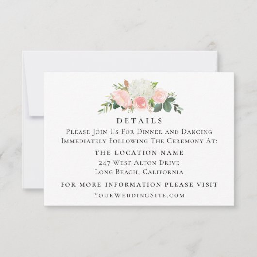 Gegevens over het Waterverf van Floral bruiloft me Kaart (Voorkant)