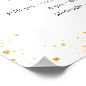 Gegevens over het witgoudglitter-trouwprogramma poster (Hoek)