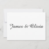 Gegevens over het zwarte en witte minimalistische kaart (Voorkant)