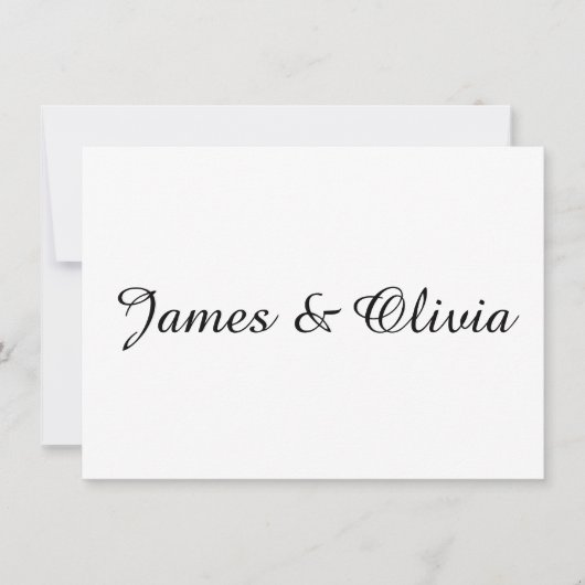 Gegevens over het zwarte en witte minimalistische kaart (Voorkant)