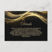 Gegevens over het zwarte goudhuwelijk van legant informatiekaartje (Voorkant)