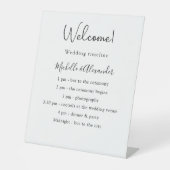 Gegevens over het zwarte wittrouwprogramma reclamebord met voetstuk (Voorkant)