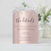 Gegevens over Kaart bruiloft op informatieblad (Staand voorkant)