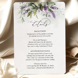 Gegevens over Kaart Lavender Greenery Script Info
