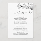 Gegevens over Kaart minimalistisch ellegant Script (Voorkant)