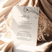 Gegevens over Kaart minimalistisch ellegant Script