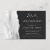 Gegevens over moderne grijze zilveragaatslindwedde informatiekaartje (Voorkant)