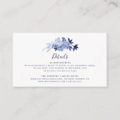 Gegevens over moderne marineverbindingen met blauw informatiekaartje (Voorkant)