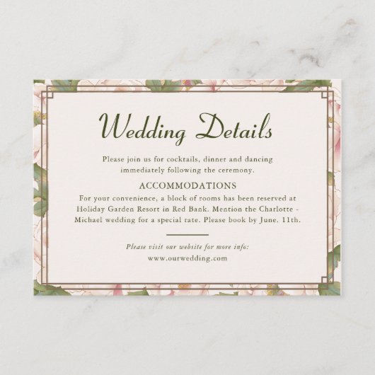 Gegevens over moderne retroflecterende Blush roze  Informatiekaartje (Voorkant)