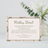 Gegevens over moderne retroflecterende Blush roze  Informatiekaartje (Staand voorkant)