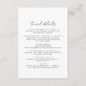 Gegevens over moderne ritreizen voor vaste bestemm informatiekaartje (Voorkant)