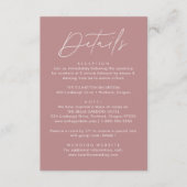 Gegevens over moderne Roos voor robuust script Informatiekaartje (Voorkant)