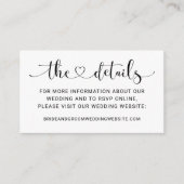 Gegevens over moderne zwarte-hardehandschrift brui informatiekaartje (Voorkant)