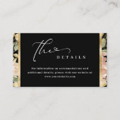 Gegevens over Neutrale Waterverf Floral en Gold We Informatiekaartje (Voorkant)