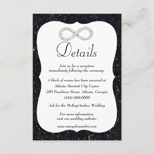 Gegevens over oneinigheden rond zwart glitter Diam Informatiekaartje (Voorkant)