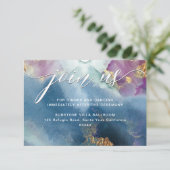 Gegevens over Paarse, Blauwgroen en blauwe Waterve Informatiekaartje (Staand voorkant)