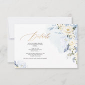 Gegevens over PixDezines H2 Blue Hydrangeas Cream  Kaart (Voorkant)