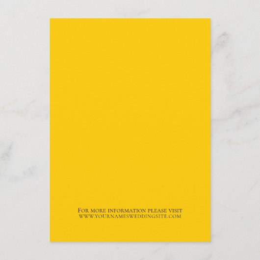 Gegevens over Tropisch roze flamingo Wedding Informatiekaartje (Achterkant)