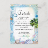 Gegevens over Tropisch strand-strand-strand-bruilo Informatiekaartje (Voorkant)