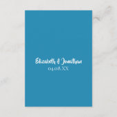 Gegevens over Tropisch strandpalm straten bruiloft Informatiekaartje (Achterkant)