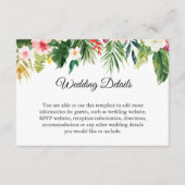 Gegevens over tropisch verlof voor het ontvangen v informatiekaartje (Voorkant)