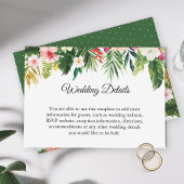 Gegevens over tropisch verlof voor het ontvangen v informatiekaartje