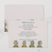 Gegevens over tropische bladeren Pineapple Hawaiia Informatiekaartje (Voorkant / Achterkant)