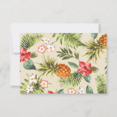 Gegevens over tropische bladeren Pineapple Hawaiia Kaart (Achterkant)