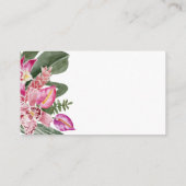 Gegevens over Tropische bruiloft Informatiekaartje (Achterkant)