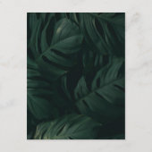 Gegevens over Tropische bruiloft voor bestemming Informatiekaartje (Achterkant)