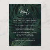 Gegevens over Tropische bruiloft voor bestemming Informatiekaartje (Voorkant)